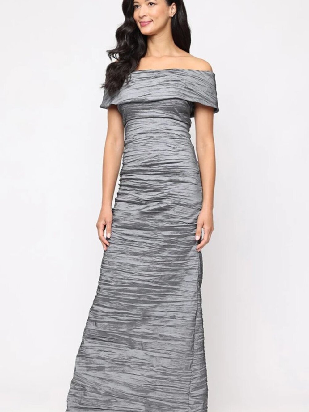 Floor-length Silver Dress
